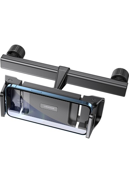 US-ZJ068 Araç Arka Koltuk Telefon ve Tablet Tutucu - 360° Dönüşlü, Kaymaz, Elastik Klipsli