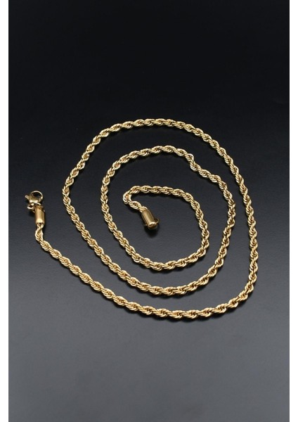 Halat Paslanmaz Çelik Zincir Altın Kaplama 3mm 902107 fiyatları