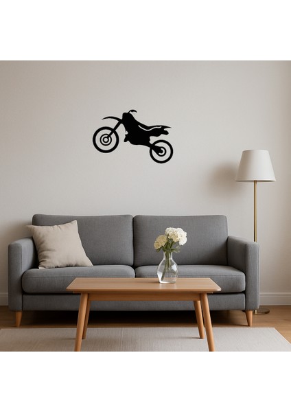 Hız Tutkunu Motorcu Desenli Mdf Dekoratif Tablo - ALVN9124-4420 fırsatları