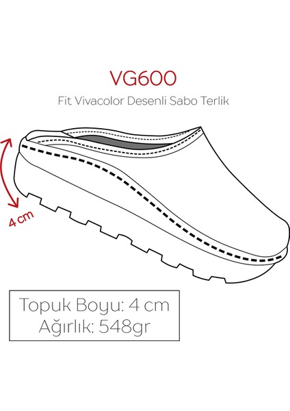Çiçekli Fit Vivacolor Kadın Sabo Terlik Ortopedik Doktor Hemşire Hastane Terliği fırsatları