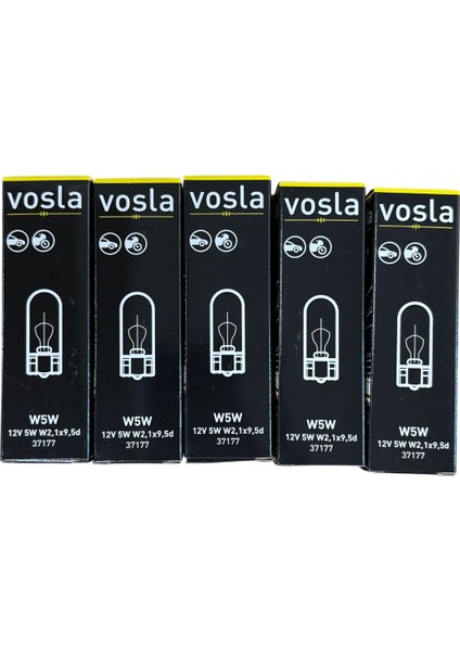 T10 Dipsiz 12V 5W Park Plaka Ampulü Alman Malı 50 Adet Fiyatıdır