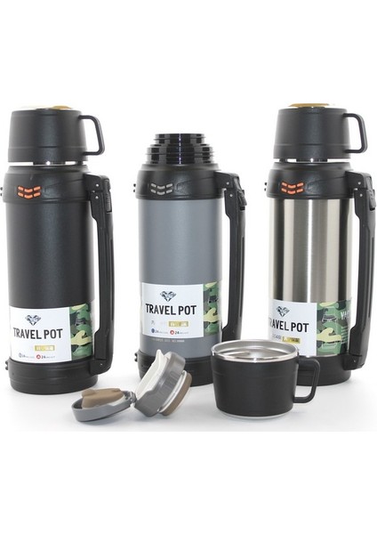 Paslanmaz Çelik Çift Katmanlı Termos 1.2 Lt