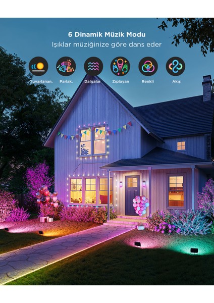 Dış Mekan Projektör Aydınlatma2 - 4'lü Paket H8057C11 modelleri