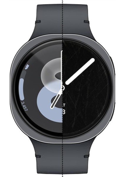 Samsung Galaxy Watch 8 44MM Uyumlu 3 Adet Şeffaf Ekran Koruyucu Nano Jelatin