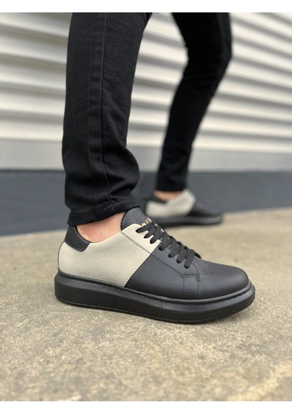 JY151 Boost Bağcıklı Cilt Süet Erkek Günlük Sneaker Ayakkabı Csst - Siyah/gri