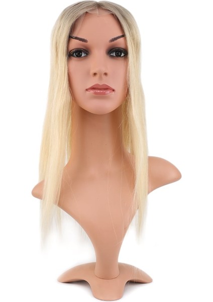 Ön Kısmı Ekstra Tül Rus Kumralı / Platin Ombreli Baby Taban Tepelik / 13 x 14 cm