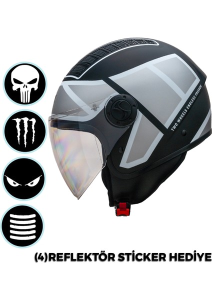 Air Çenesiz Kask (Ece Belgeli)