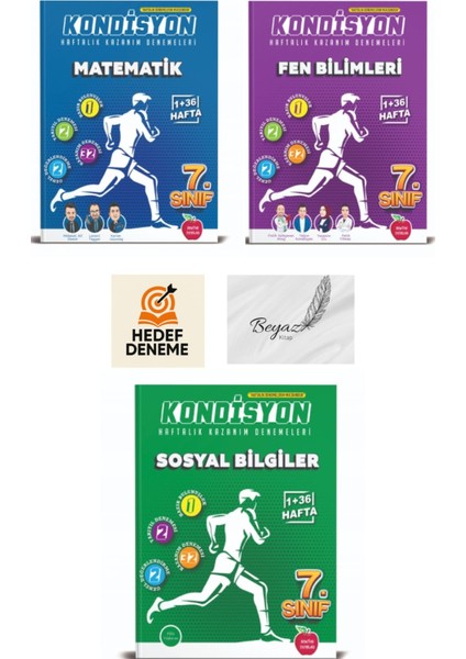 Newton 7.sınıf Kondisyon Matematik Fen Bilimleri Sosyal Bilgiler Denemeleri Hedef Deneme