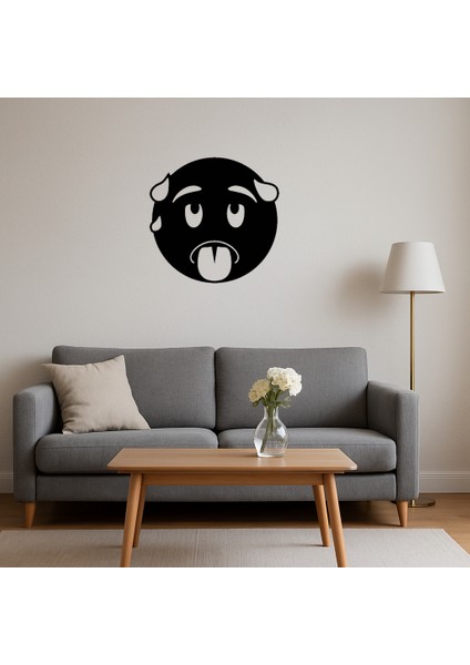 Sıcak Yüz Emoji Mdf Dekoratif Tablo - ALVN7032-3657 fırsatları