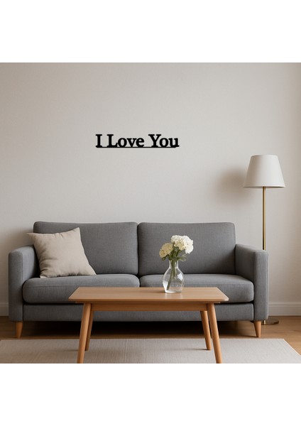 Dekoratif I Love You Mdf Tablo - ALVN9103-3066 fırsatları