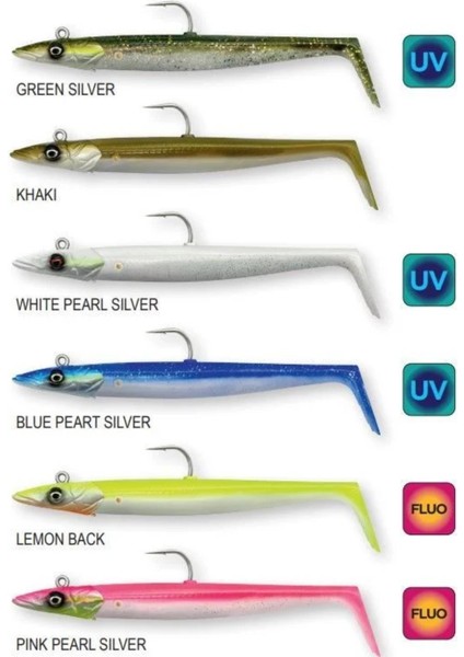 Sandeel V2 18 cm 86 gr 2+1 Lemon Back fiyatları
