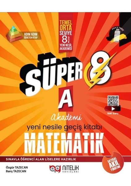 Lgs 8. Sınıf Yeni Nesile Geçiş A Süper Matematik Soru Bankası + Telefon Tutucu