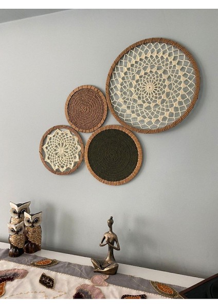 Renkli Dörtlü Bohem Duvar Dekoru, Şık ve Modern Tasarım fiyatları