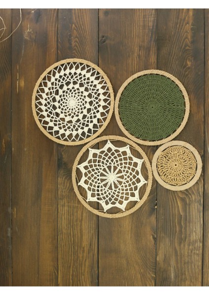 Renkli Dörtlü Bohem Duvar Dekoru, Şık ve Modern Tasarım fırsatları