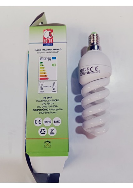 Hl 2015 13W E14 Duy Full Spiral Enerji Tasarruf Ampulü modelleri
