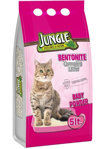 Bentonit Kedi Kumu Ince Parfümlü 5 Lt