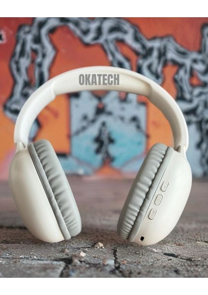 Kablosuz Mikrofonlu Bluetooth Kulak Üstü Kulaklık Beyaz fiyatları