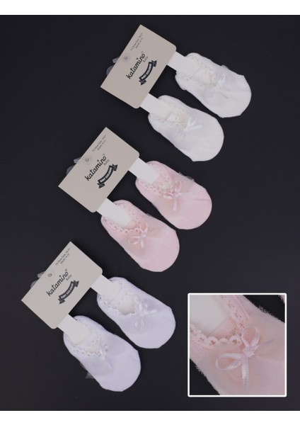 Kız Bebek Babet Çorabı