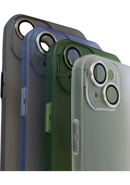 IPHONE 13, 14, 15 Uyumlu Mat Şeffaf Koruyucu Kılıf