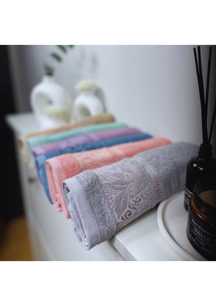 6'lı Çok Renkli Yüksek Emici Mutfak Havlusu 30X50 Cm, %100 Pamuk, Jakarlı fırsatları