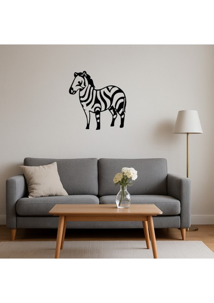 Zebra Desenli Mdf Dekoratif Tablo - ALVN8329-5580 fırsatları