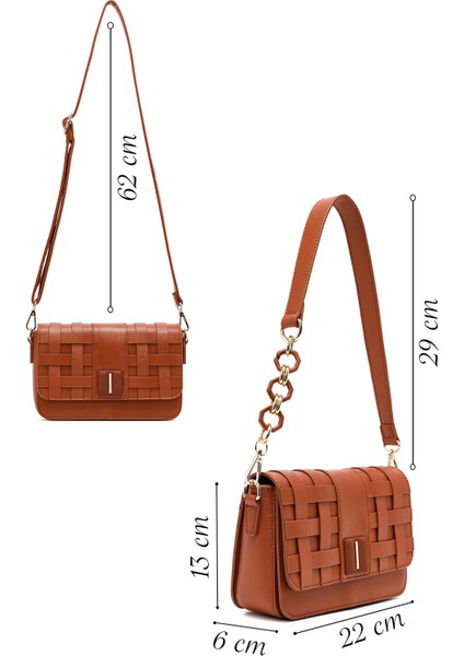 Kadın Taba Uzun Askılı Örgü Çapraz Çanta 25ABD261529 fiyatları