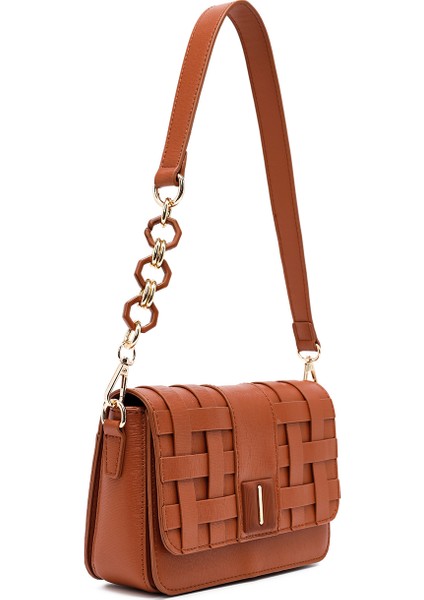 Kadın Taba Uzun Askılı Örgü Çapraz Çanta 25ABD261529