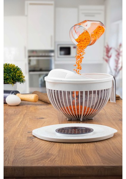 3'ü Birlikte Çok Amaçlı Kapaklı Mikser ve Saklama Kabı, Beyaz modelleri