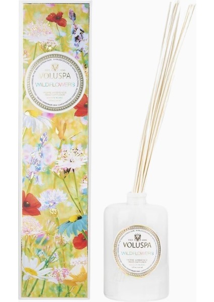 Wildflowers Lüks Oda Kokusu 100ML, Çiçeksi Aromalı Cam Difüzör
