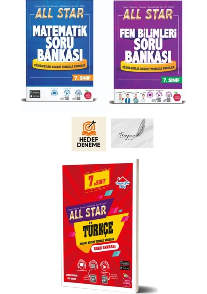 Newton 7.sınıf All Star Matematik Fen Bilimleri Türkçe Soru Bankası Hedef Deneme