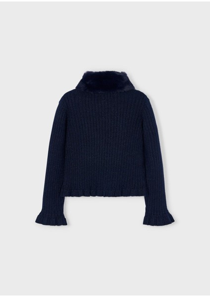 Kız Çocuk Çıkarılabilir Yakalı Triko Hırka fiyatları