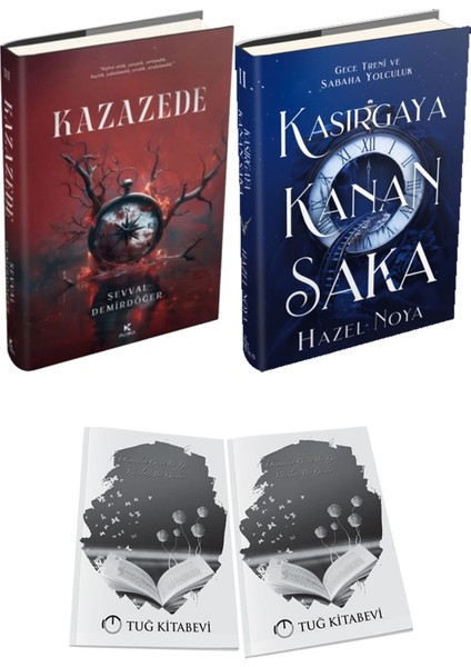Kasırgaya Kanan Saka 2 Ciltli ve Kazazede 3 Ciltli Şevval Demirdöğer 2li Set + Hediyeli