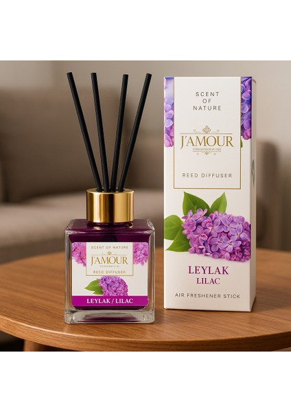 Leylak Bambu Çubuklu Oda Kokusu 100 ml – Zarif ve Romantik Esinti