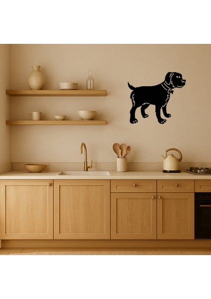 Gri Köpek Kırmızı Tasma Dekoratif Tablo - ALVN8806-3838 fiyatları