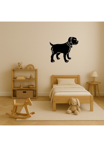 Gri Köpek Kırmızı Tasma Dekoratif Tablo - ALVN8806-3838 modelleri