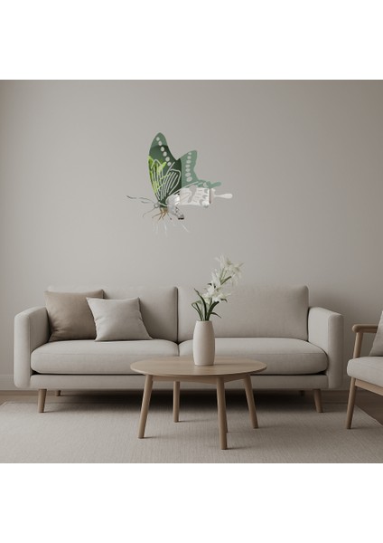 Modern Kelebek Aynalı Tablo - Model 22 - ALVN3651-2456