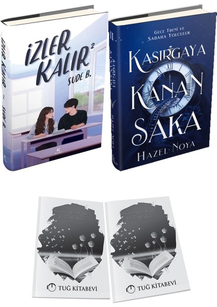Kasırgaya Kanan Saka 2 Ciltli ve Izler Kalır 2 Ciltli Sude B. 2li Set + Hediyeli