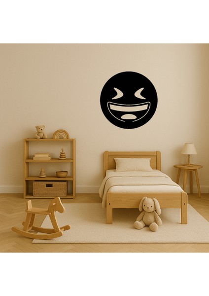 Göz Kısmış Gülümseyen Yüz Mdf Tablo - ALVN5636-1164 modelleri