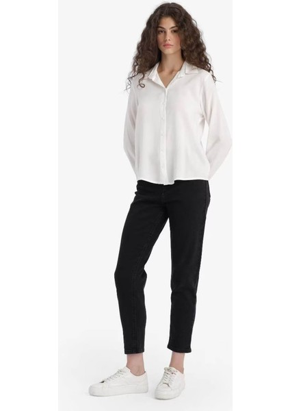 Comfort Mom Yüksek Bel Bilek Boy Jean Pantolon E9162AX25AU