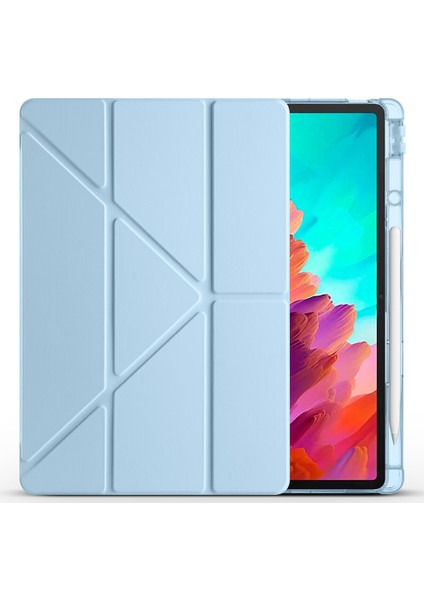 Lenovo Idea Tab Pro 12.7 TB-373FU Kılıf Tri Folding Kalem Bölmeli Standlı Kılıf Uyandırma Özellikli fiyatları