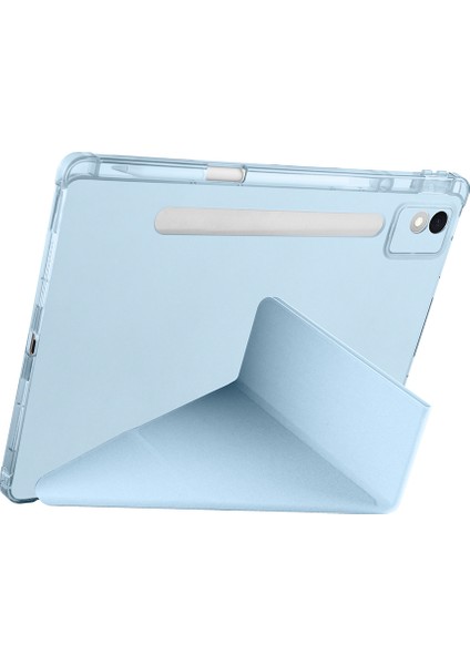 Lenovo Idea Tab Pro 12.7 TB-373FU Kılıf Tri Folding Kalem Bölmeli Standlı Kılıf Uyandırma Özellikli indirimleri