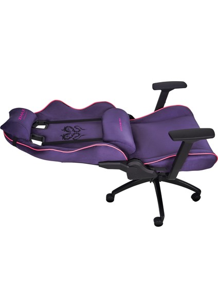 / Rio Balerion Terletmez Kadife Kumaş Mor Gaming Oyuncu Koltuğu / 120 kg Taşır fiyatları