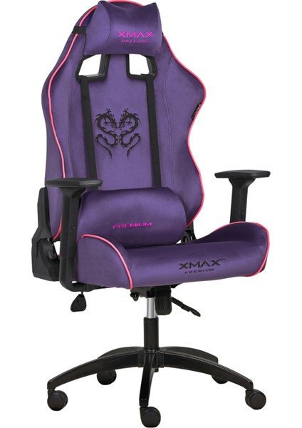 / Rio Balerion Terletmez Kadife Kumaş Mor Gaming Oyuncu Koltuğu / 120 kg Taşır modelleri