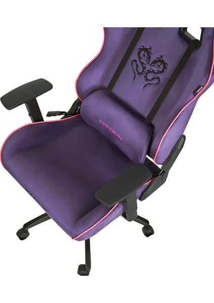 / Rio Balerion Terletmez Kadife Kumaş Mor Gaming Oyuncu Koltuğu / 120 kg Taşır fırsatları