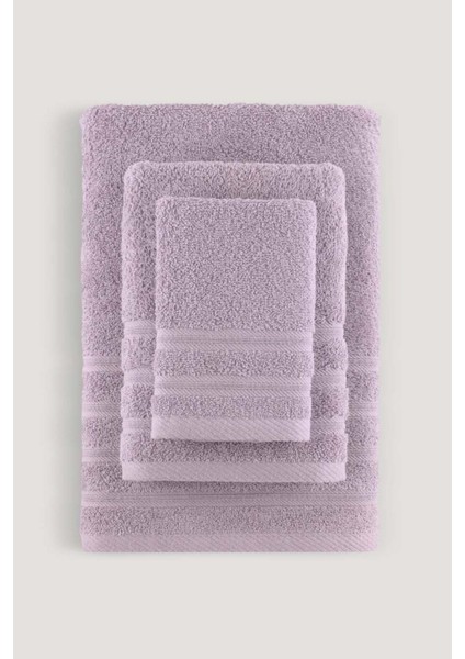 Koyu Lila Pure Bukle Bordürlü Havlu 30X50, Şık ve Yumuşak Dokulu. modelleri