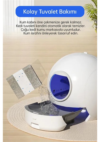 S30 Pro 2. Nesil Otomatik Akıllı Kedi Tuvaleti - Uv Sterilizasyon- Uygulama Kontrol - Geniş Kapasite fırsatları