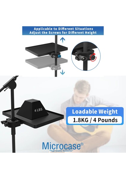 Tripodlara Monte Universal Sehpa Notebook Mikrofon Kitap Vb Malzeme Rafı 220X165MM - AL5288 indirimleri