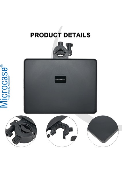 Tripodlara Monte Universal Sehpa Notebook Mikrofon Kitap Vb Malzeme Rafı 220X165MM - AL5288