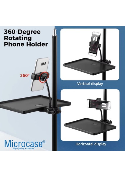 Tripodlara Monte Universal Sehpa Notebook Mikrofon Kitap Vb Malzeme Rafı 270X205MM - AL5289