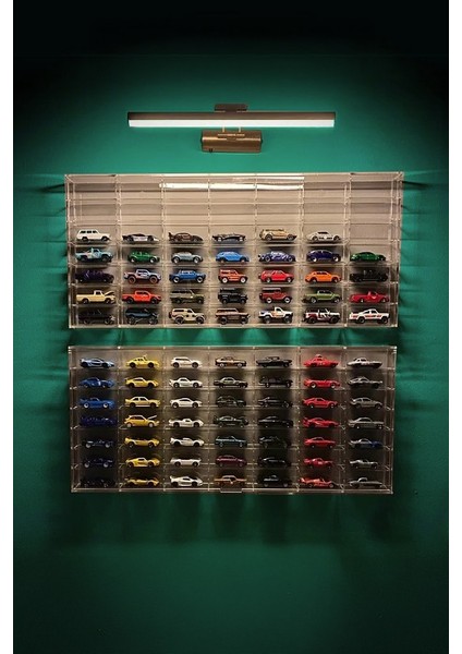 Hot Wheels 49 Kapasiteli Pleksi Kapaklı Hot Wheels Sergileme Rafı Diecast Matchbox Araba 1:64 Ölçek fiyatları